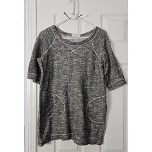 Max Edition Womans (Weekend) Size Large Petite‎ 3/4 Sleeve Black & White